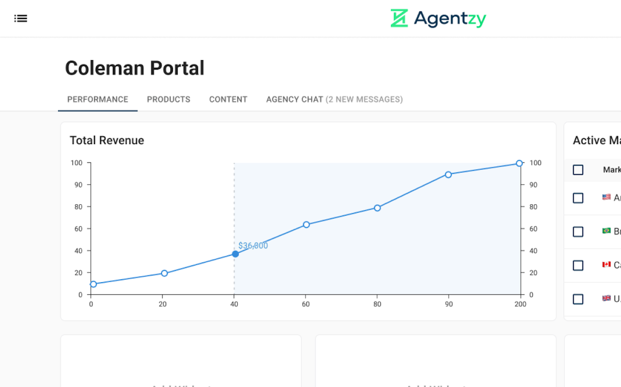 Agentzy Client Portal screenshot